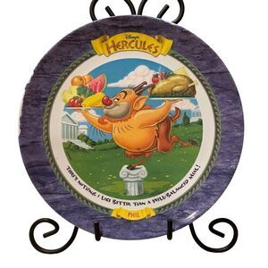 McDonalds Disney Hercules Phil Collectors Plate Promo Vintage 1997 Melamine 9.5”